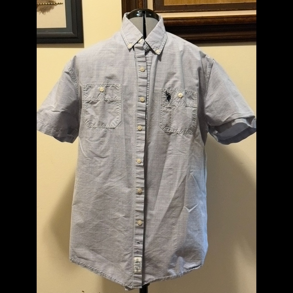 U.S. Polo Assn. Blue Casual Button Down Shirt
